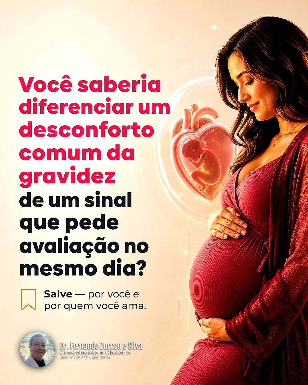 Carrossel Dr. Fernando Zuccon - Você saberia diferenciar um desconforto da gravidez de um sinal de alerta?