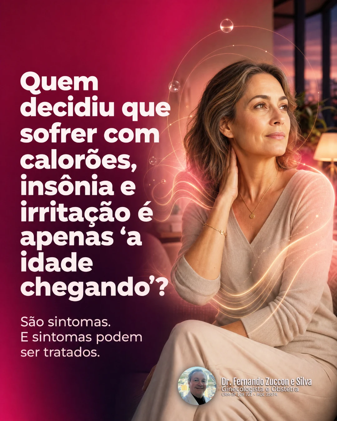 Carrossel Dr. Fernando Zuccon - Sintomas da menopausa e climatério